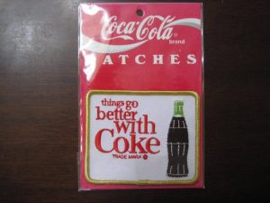 コカコーラのロゴ刺繍ワッペン。Coca ColaパッチPATCHES買取霧島市国分の買取店ピース
